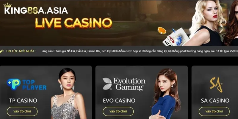 Các game casino nổi bật tại King88